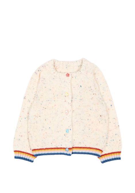 Cardigan con rifiniture a righe STELLA MC CARTNEY KIDS | TZ9000 Z3896101